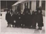1 Б класс, зима 1957 г. Возле школы, Саваслейка